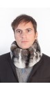 Rex chinchilla fur neck warmer - unisex